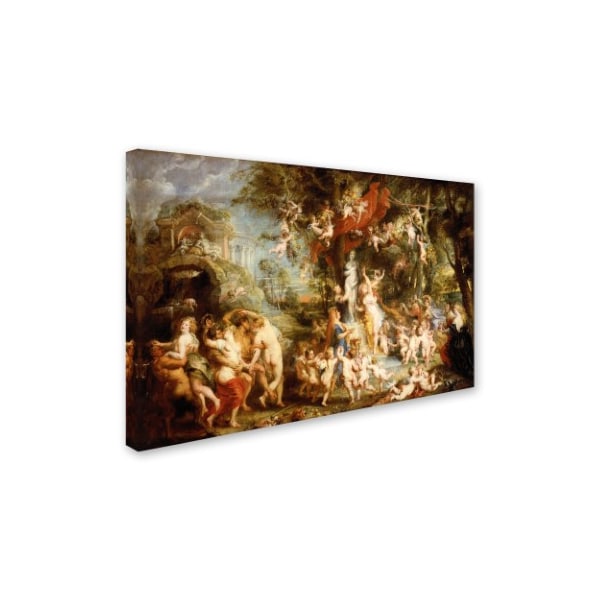 Peter Paul Rubens 'The Feast Of Venus' Canvas Art,12x19